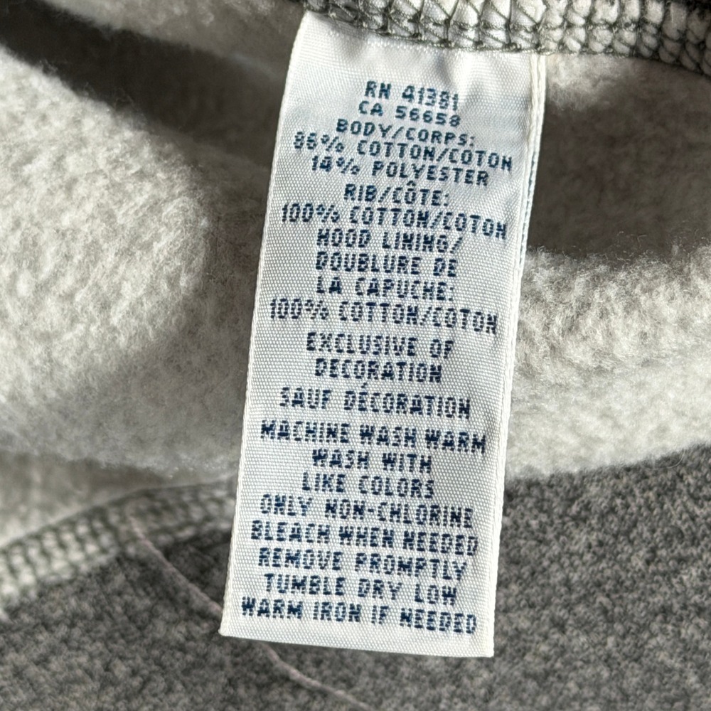 Polo Ralph Lauren Mens Full Zip Hoodie Heather Gray Fleece Pony Logo Medium - Picture 9 of 12
